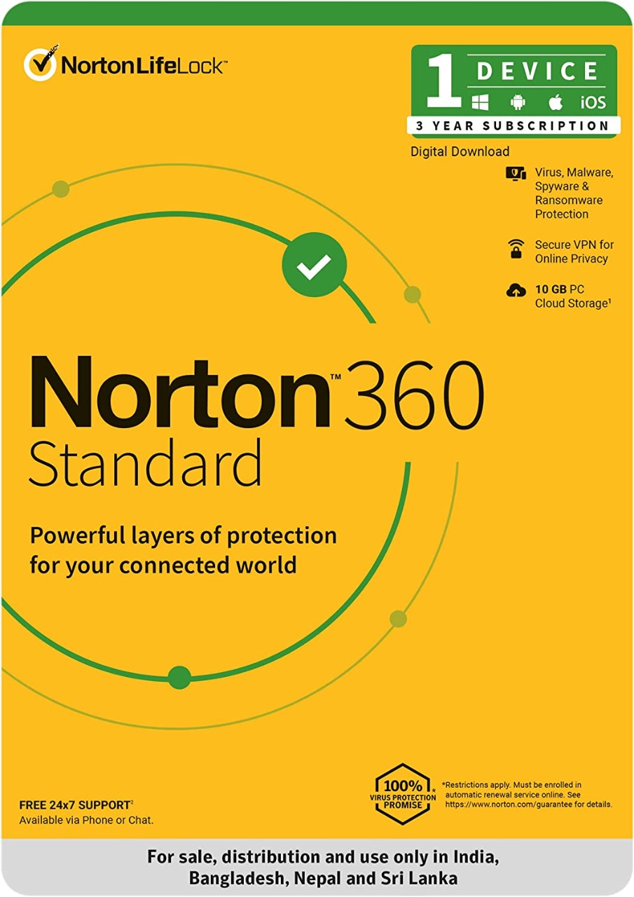 Norton 360 Standard
1 Device 3 Years
